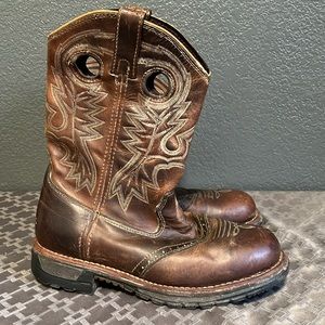 Rocky 11” Western Work Boots Brown Mens sz 9.5W